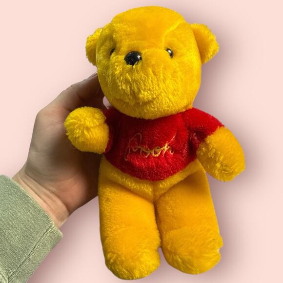 Vintage Sears Walt Disney WINNIE the POOH Plush Teddy Bear Stuffed Animal Small - Picture 1 of 4